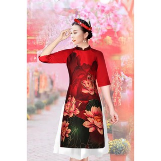 GIÁ XƯỞNG - Áo dài cách tân lụa pháp màu xanh