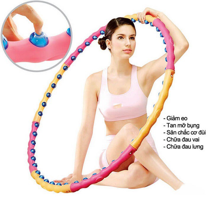 Vòng lắc eo Hula Hoop chính hãng TulaHome, dụng cụ tập thể dục hỗ trợ giảm cân giảm mỡ bụng