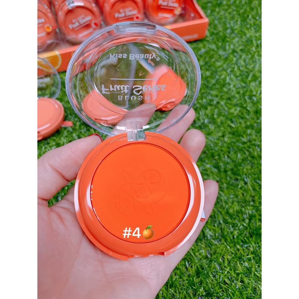 Phấn Má Kiss Beauty Fruit Blush với cọ - TL006 vip