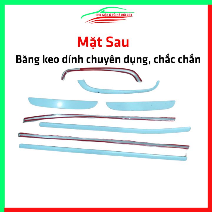 Bộ nẹp viền chân kính inox Ford Ranger 2014-2021