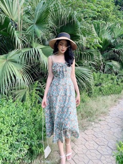 Váy voan lụa 2 dây