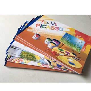 Tập vẽ Picaso Khổ A4 ngang - Giấy dày 180gsm - 15 tờ/cuốn