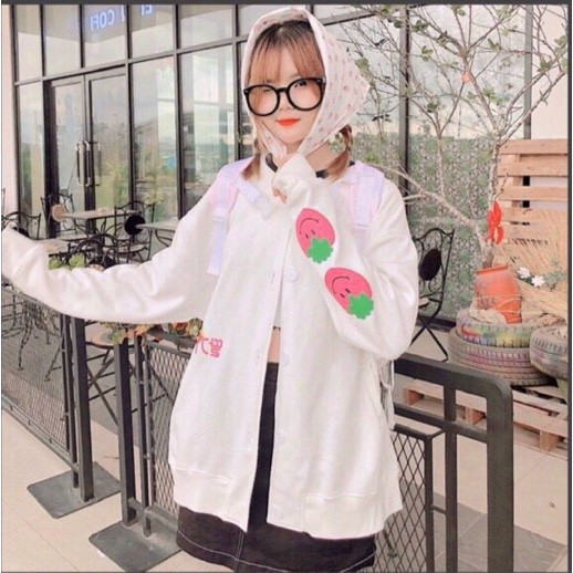 Áo Sweater - Áo Khoác Nỉ Nữ Nam Unisex Dâu Tây Siêu Hot - Kèm DEAL Sốc | BigBuy360 - bigbuy360.vn