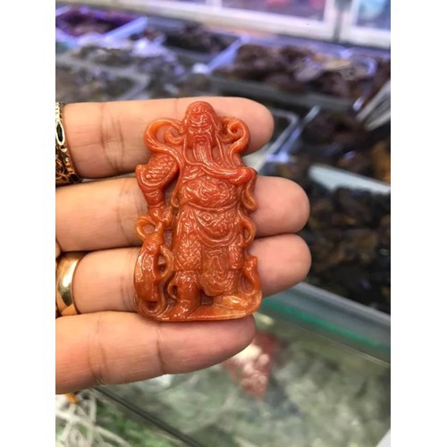 MẶT DÂY MÀU HUYẾT CHẠM QUAN CÔNG- HÀNG VIP- TẶNG KÈM DÂY ĐEO