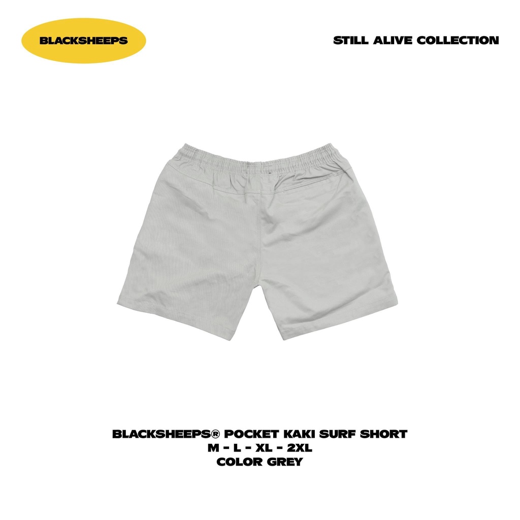 Quần Short Kaki BLACKSHEEPS 2 Phối màu Pocket Kaki Short - quần short màu đen