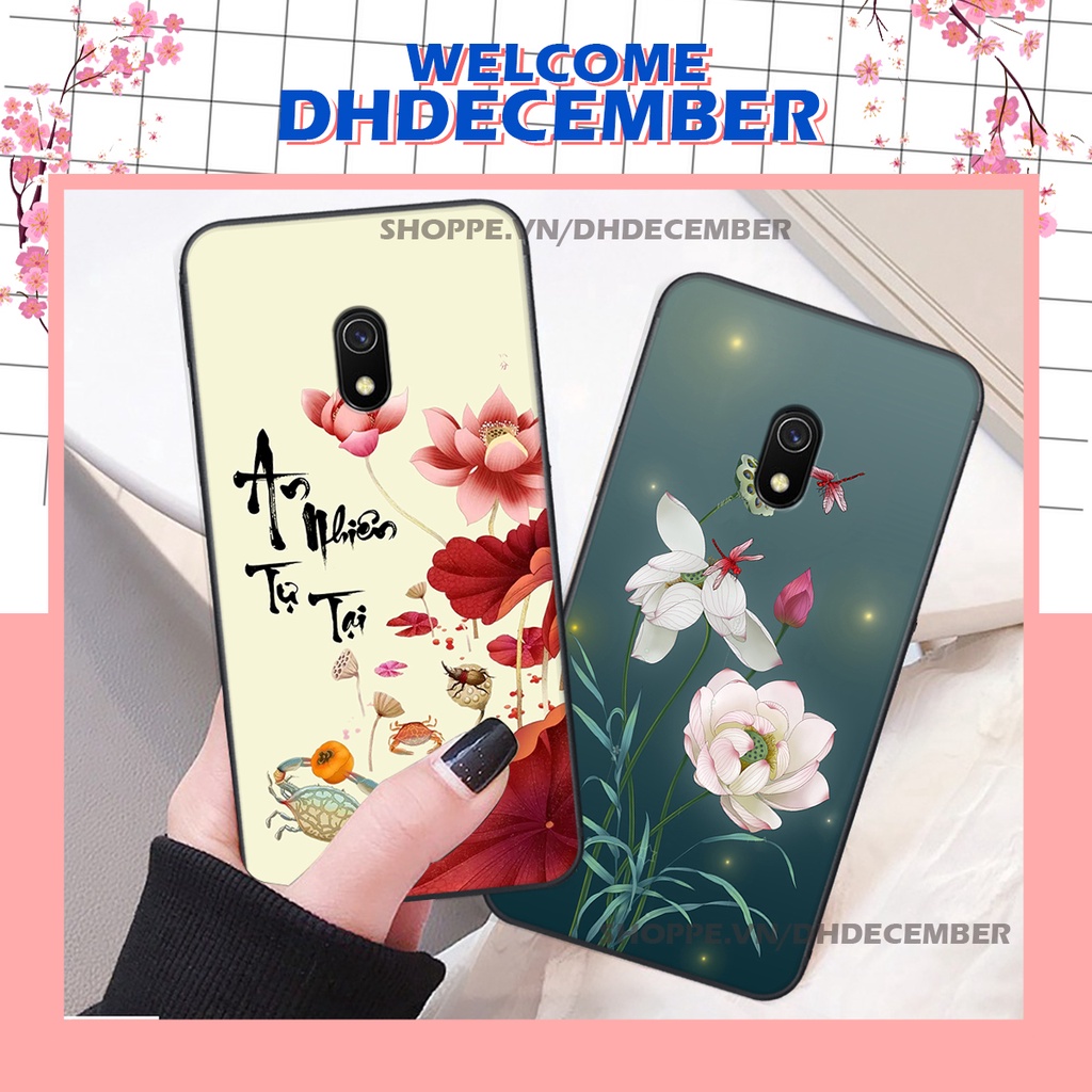 Ốp lưng Xiaomi REDMI 8A in hình thư pháp tâm an vạn sự an ,mã đáo thành công SIÊU CHẤT