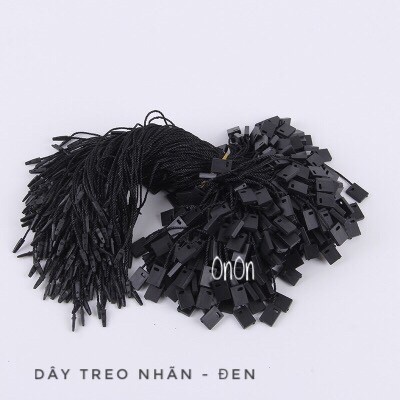 Dây tag treo nhãn mác quần áo poly - Đen khoảng 1000 sợi/ bịch