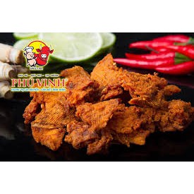 Khô bò PHÚ VINH thượng hạng, khô bò đặc sản dùng để làm đồ ăn vặt hay làm quà tết. Khối lượng tịnh 100g | BigBuy360 - bigbuy360.vn