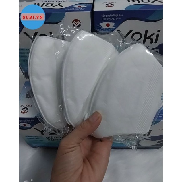 Khẩu Trang Yoki 3D Công Nghệ Nhật Bản bịch 10 cái