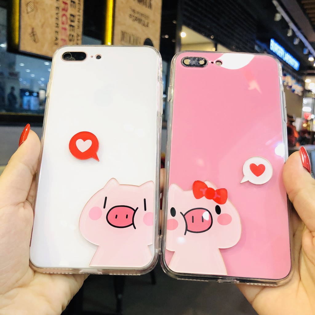 [ IPHONE ] Ốp Lưng Heo Trái Tim Cartoon 3D - C037 | BigBuy360 - bigbuy360.vn