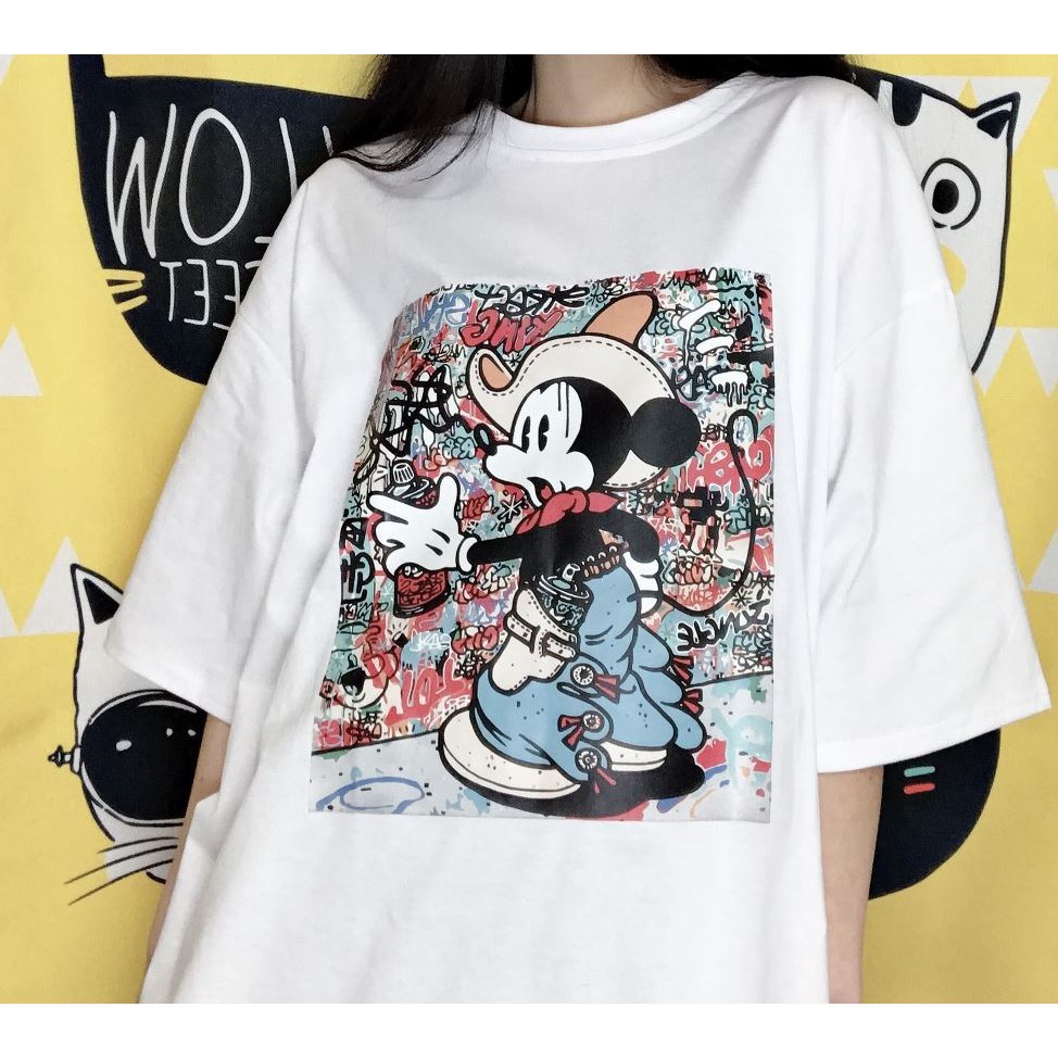 Áo thun tay lỡ Unisex, áo phông form rộng M227 LK SHOP