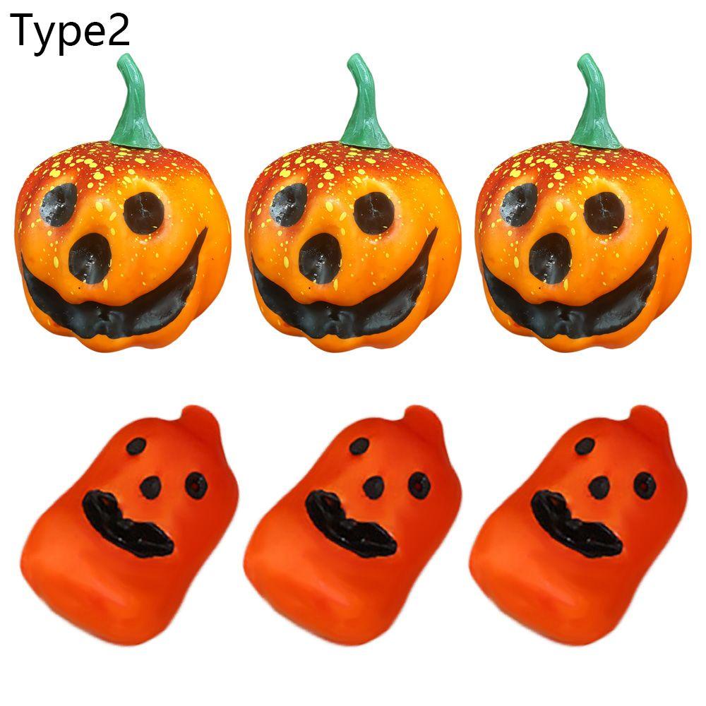 YOLA Set 6 Quả Bí Ngô Giả Trang Trí Halloween