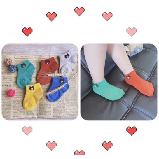 Tất trẻ con 0 -10 tuổi  Tất Gấu Cute Cho Bé