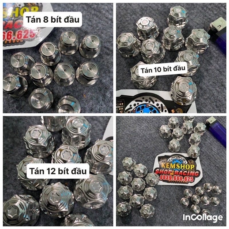 Ốc Tán Salaya 8li 10li 12li Bít Đầu