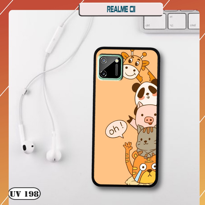 Ốp lưng nhám Realme C11 in hình