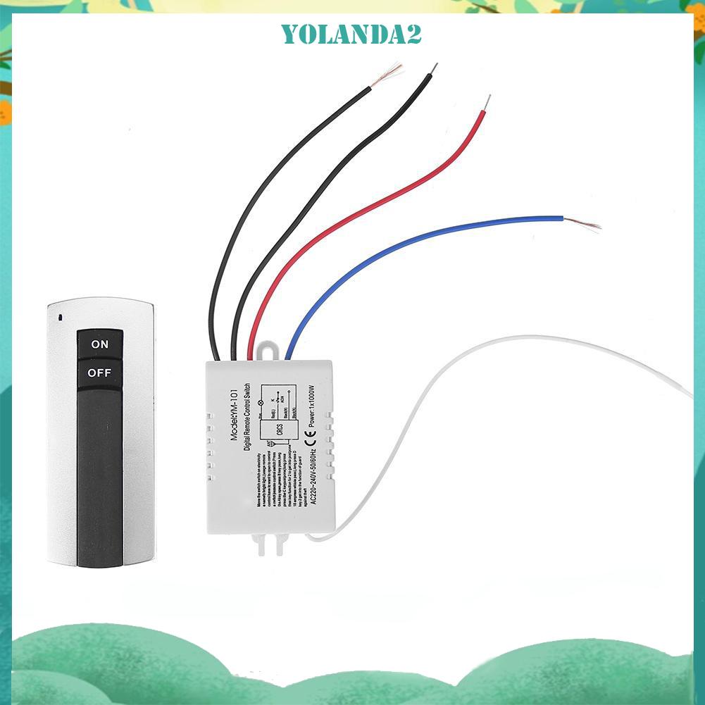 CHANNEL Điều Khiển Từ Xa Không Dây 1 Kênh On / Off 220v Cho Đèn