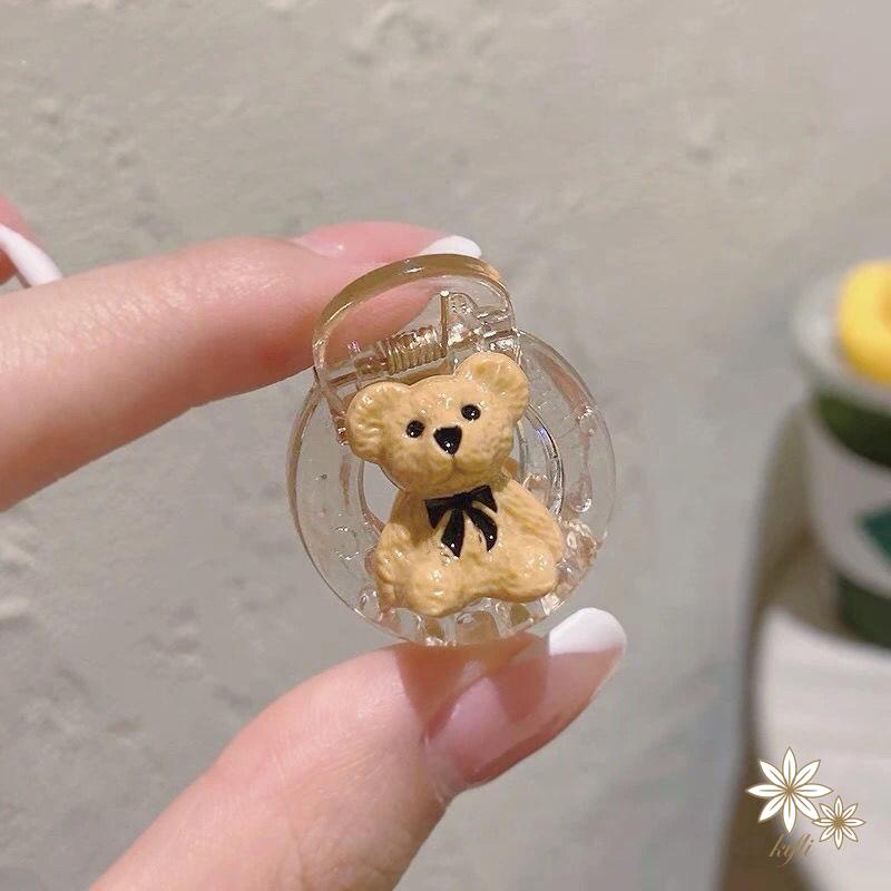 Kẹp Tóc Hình Gấu Tròn Nhỏ Dễ Thương Thời Trang Hàn Quốc Cho Bé Gái