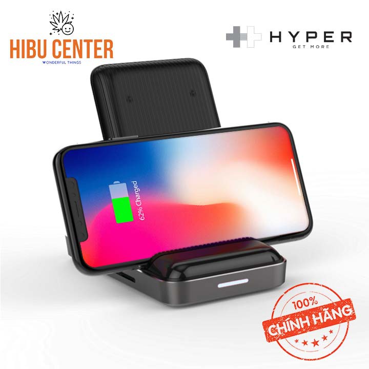 Đế sạc kiêm cổng chuyển HyperDrive 7.5W Wireless Charger USB-C Hub Đột phá về Công nghệ HD258B – HIBUCENTER