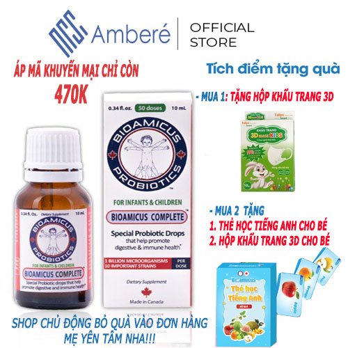 Men vi sinh 10 chủng BioAmicus Complete 10ml