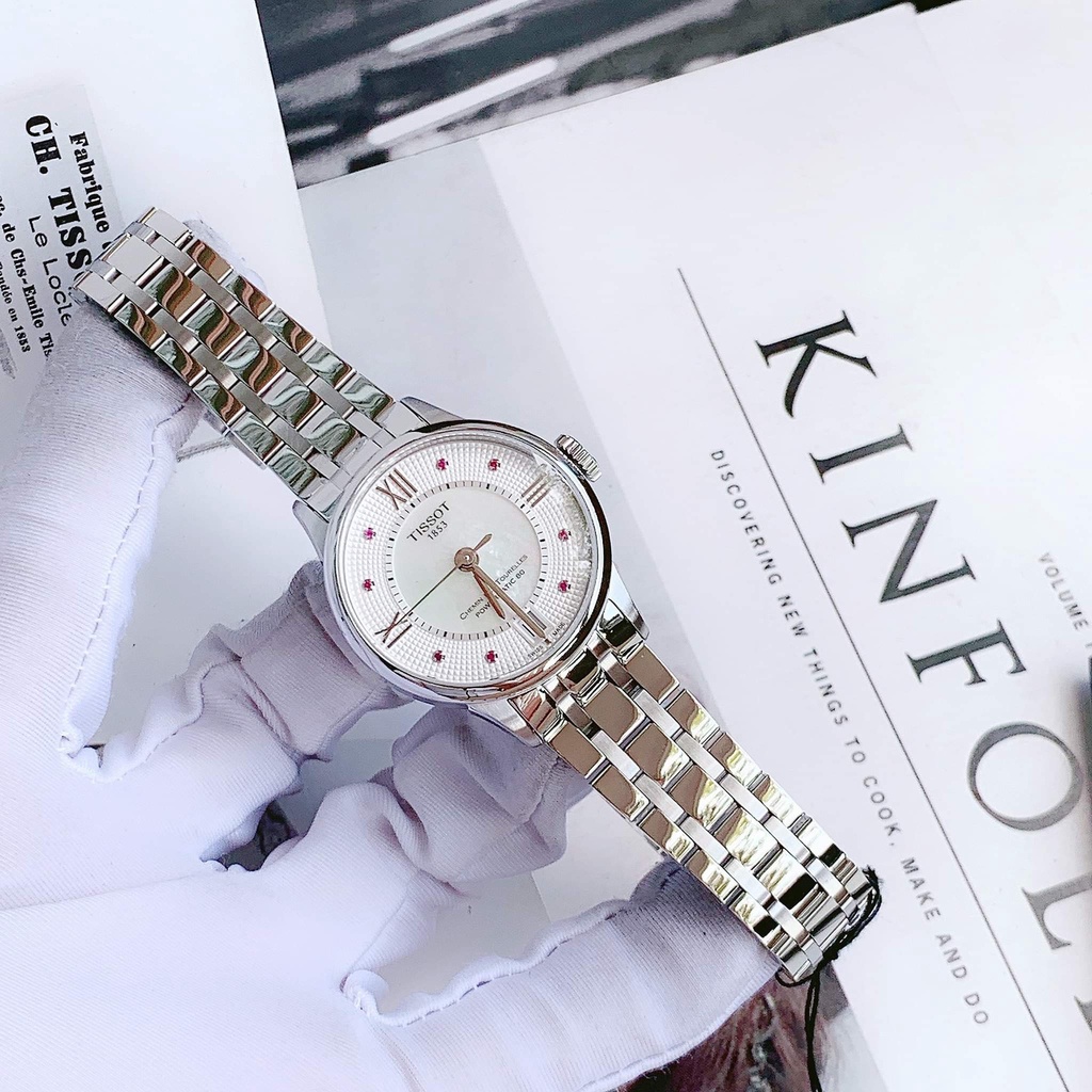 Đồng hồ nữ Tissot T099.207.11.113.00 - Chemin Des Tourelles Lady Rubies White chính hãng