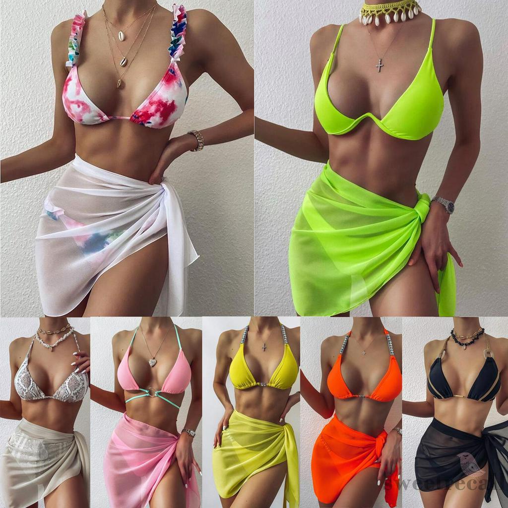 Chân Váy Lưới Mặc Ngoài Bikini Gợi Cảm Cho Nữ