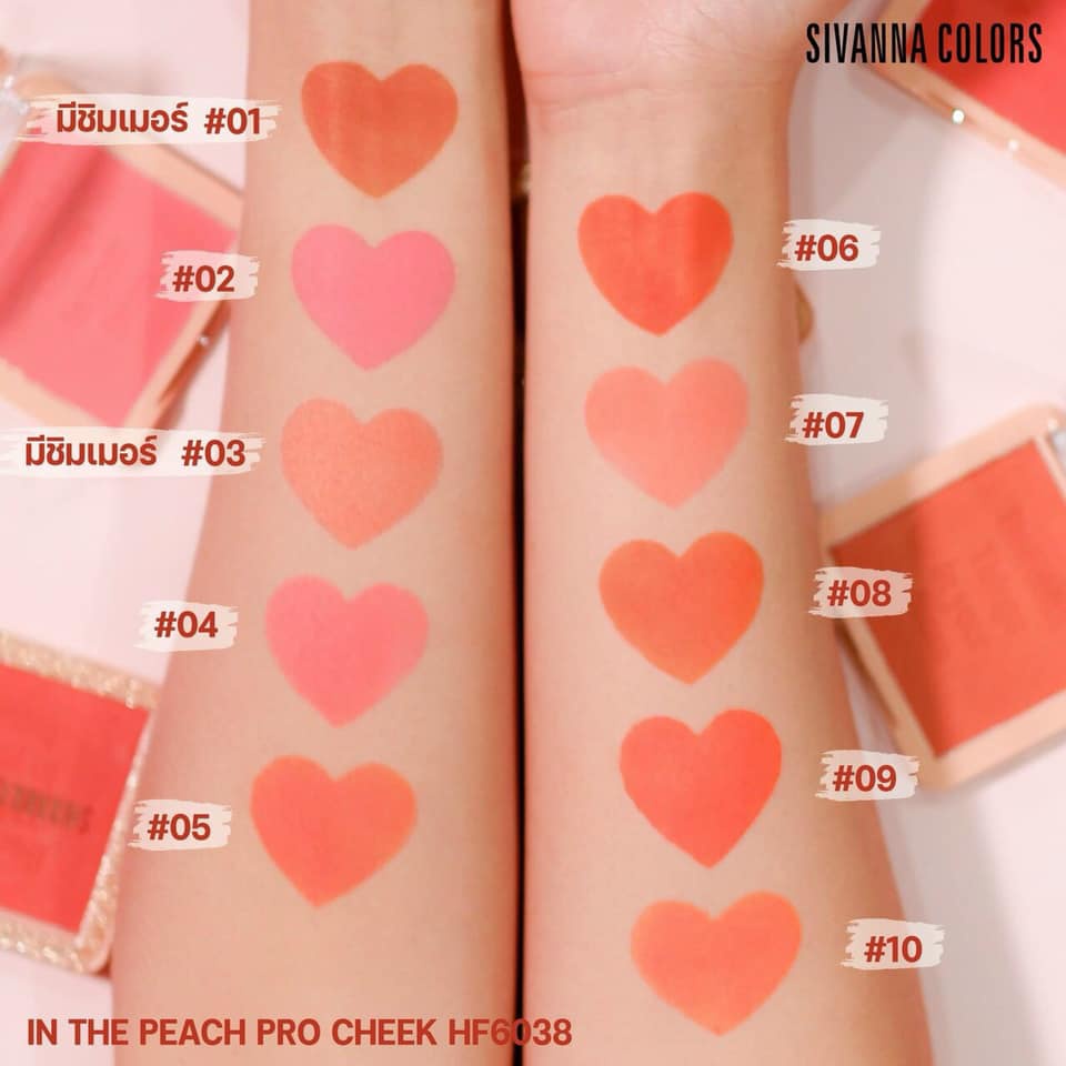 Phấn Má Hồng Sivanna In The Peach Pro Cheek HF6038
