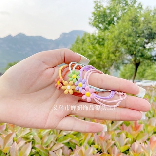 Combo 5 dây buộc tóc nữ dễ thương, cột tóc hoa nhí nhiều màu xinh xắn