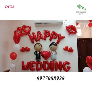 Bóng Chữ Happy Wedding