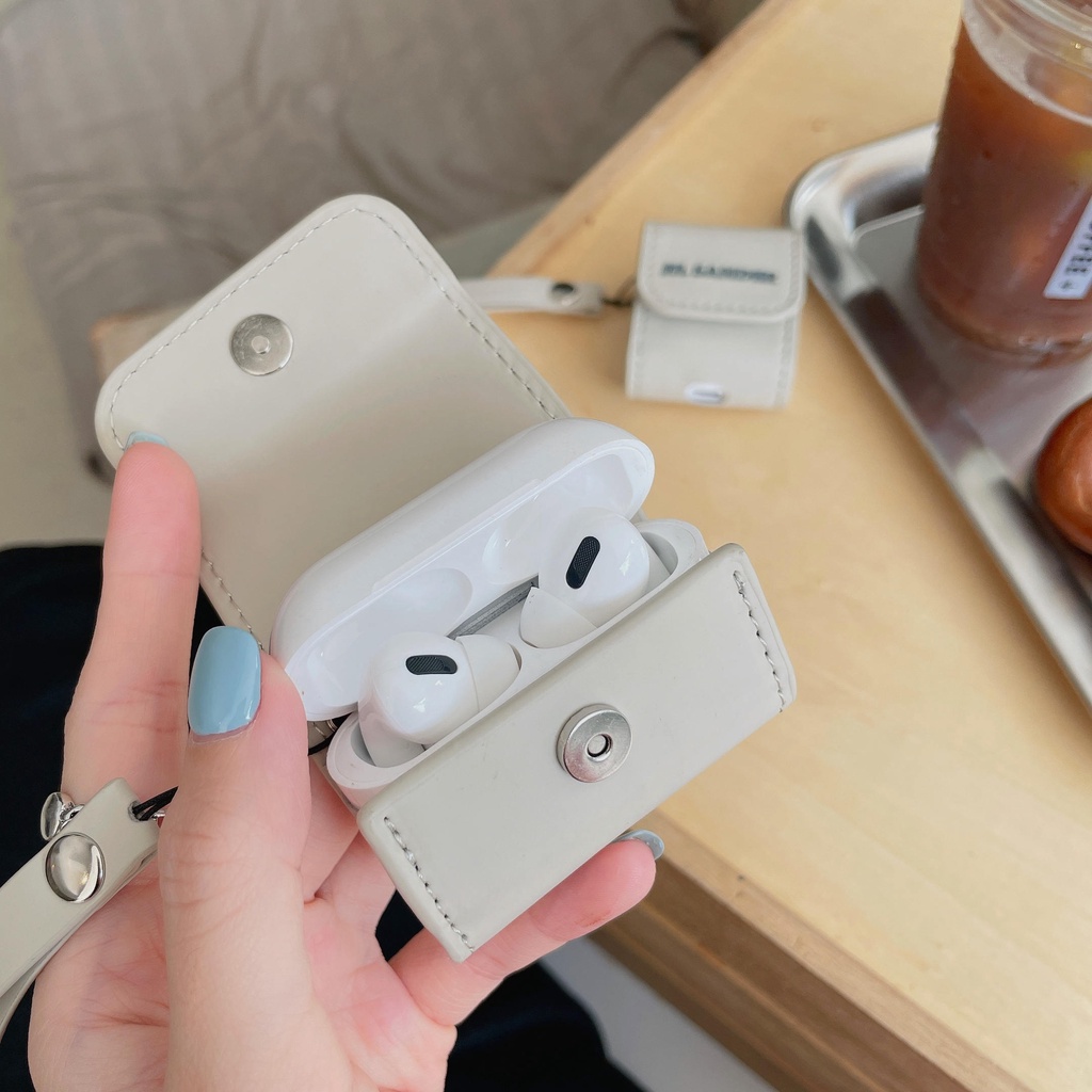 Vỏ Da Bảo Vệ Hộp Sạc Tai Nghe AirPods3gen AirPods3 Màu Xanh Dương Phong Cách Đường Phố 2021 Ốp