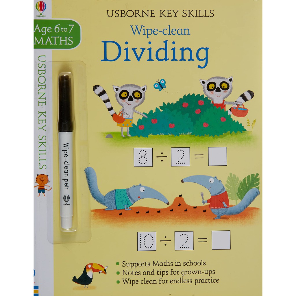 Sách tẩy xóa tiếng Anh - Wipe-Clean Dividing