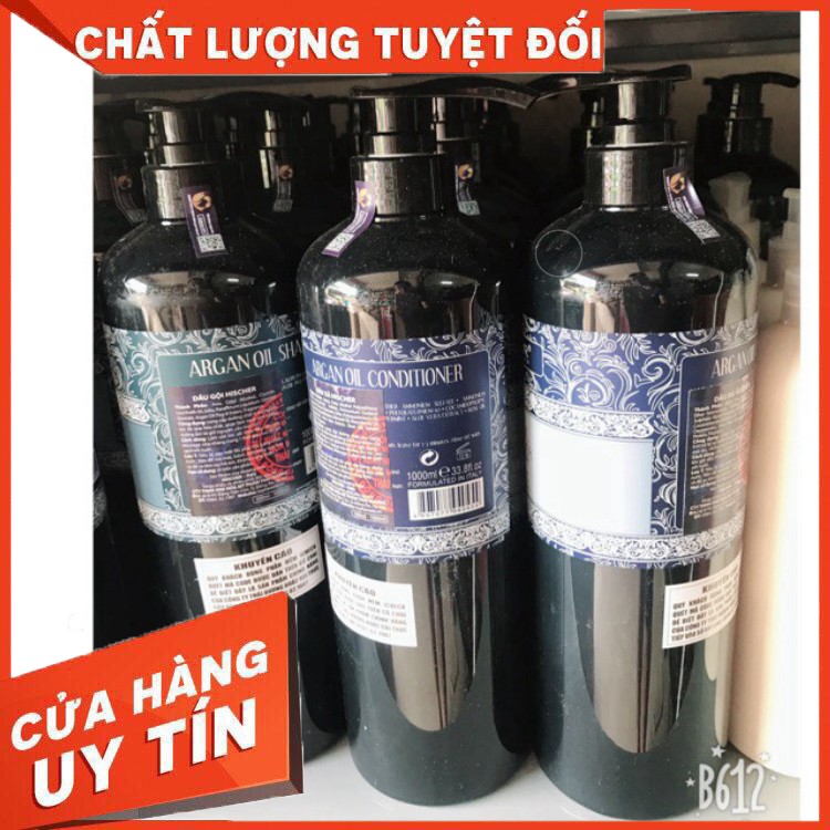 [ MUA NGAY ] Dầu cặp gội xả HISCHER ARGAN 500 & 1000ml