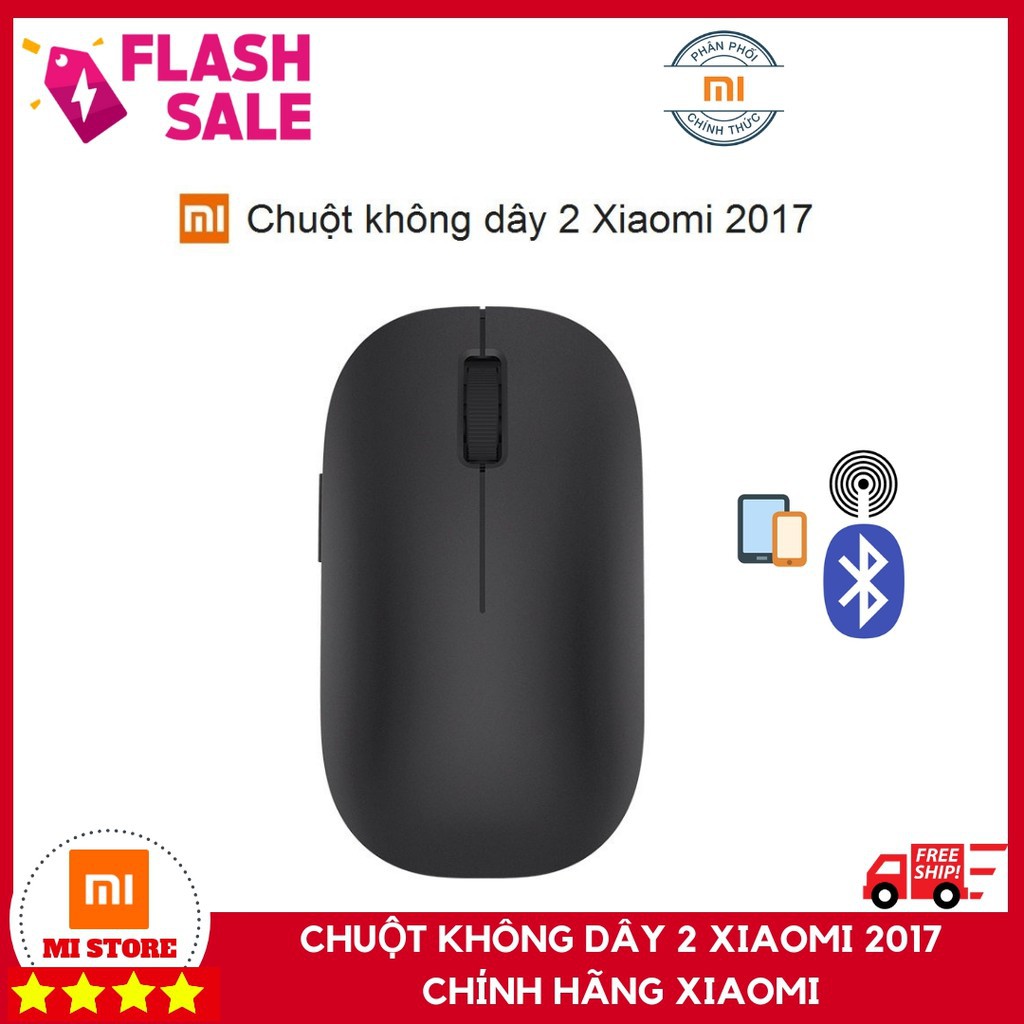 [FreeShip 50K - Mã ELCE giảm 7%] [Sale 44%] CHUỘT KHÔNG DÂY 2 XIAOMI 2017 - Chính hãng - 1 đổi 1 trong 30 ngày