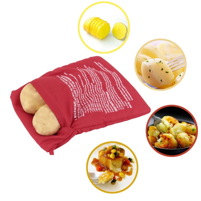 Túi Nướng Khoai Tây Trong Lò Vi Sóng