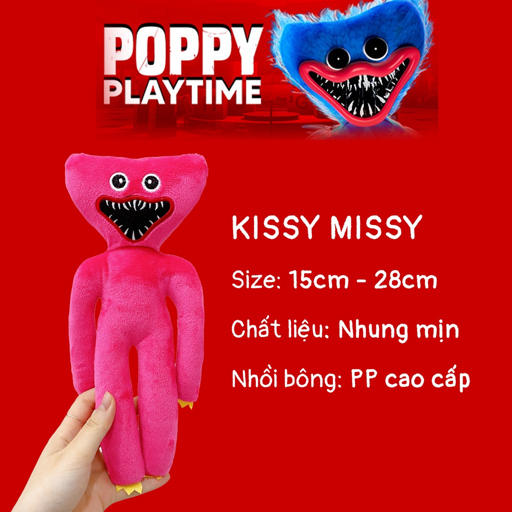 Huggy wuggy búp bê nhồi bông. Gấu bông Poppy Playtime cao cấp trong game đồ chơi cho bé