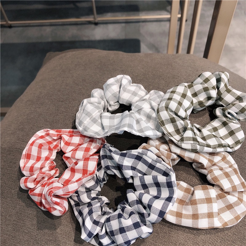 Dây buộc tóc vải satin kích thước lớn thời trang cho nữ