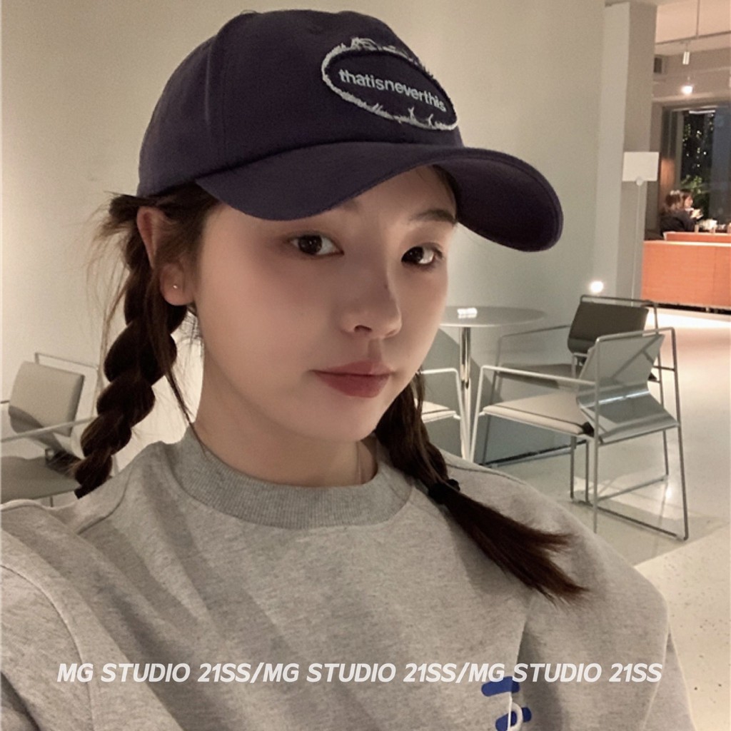 Mũ lưỡi trai MG STUDIO thêu chữ nhỏ phong cách thời trang