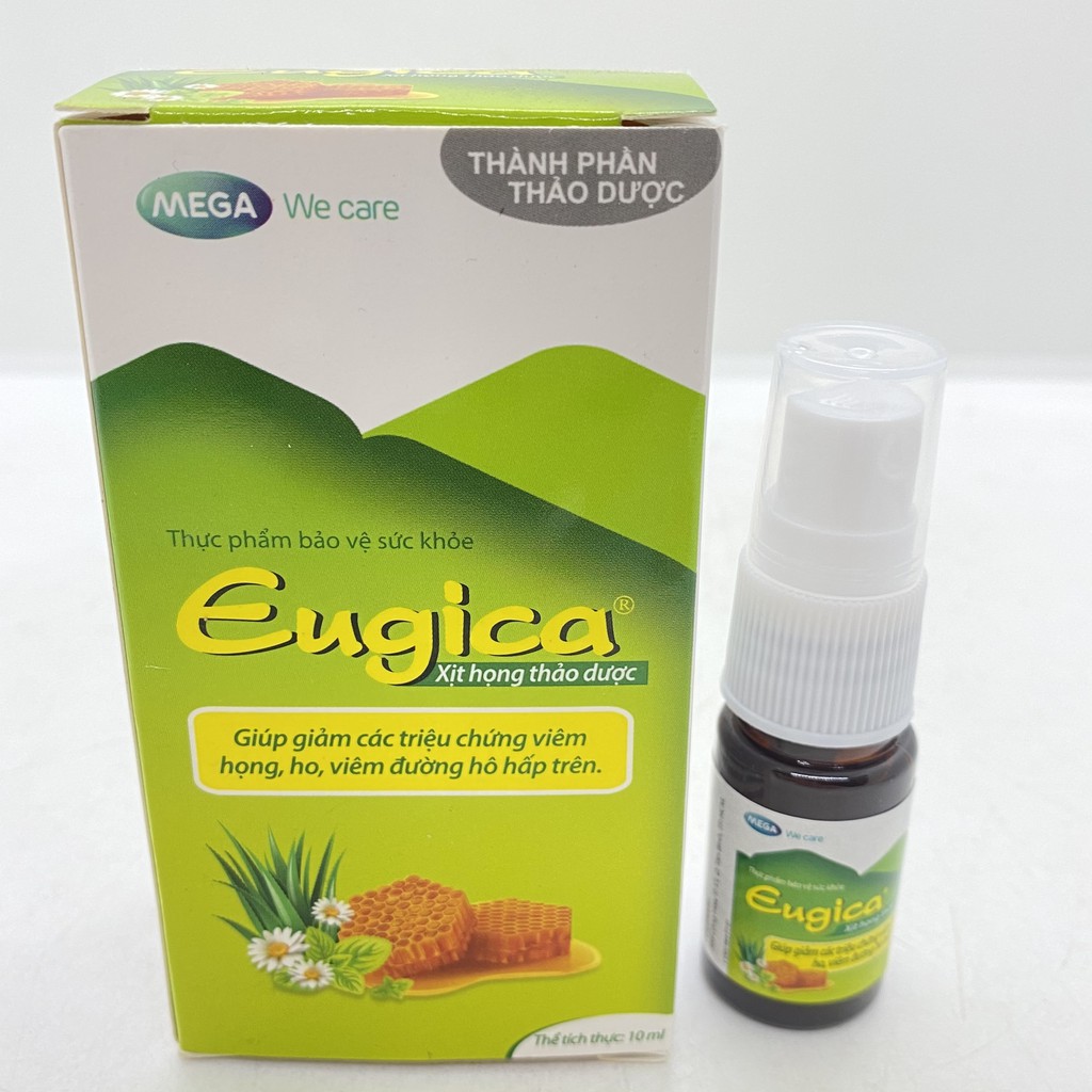 Xịt họng thảo dược Eugica chai 10ml