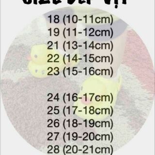 Dép Vịt cho bé