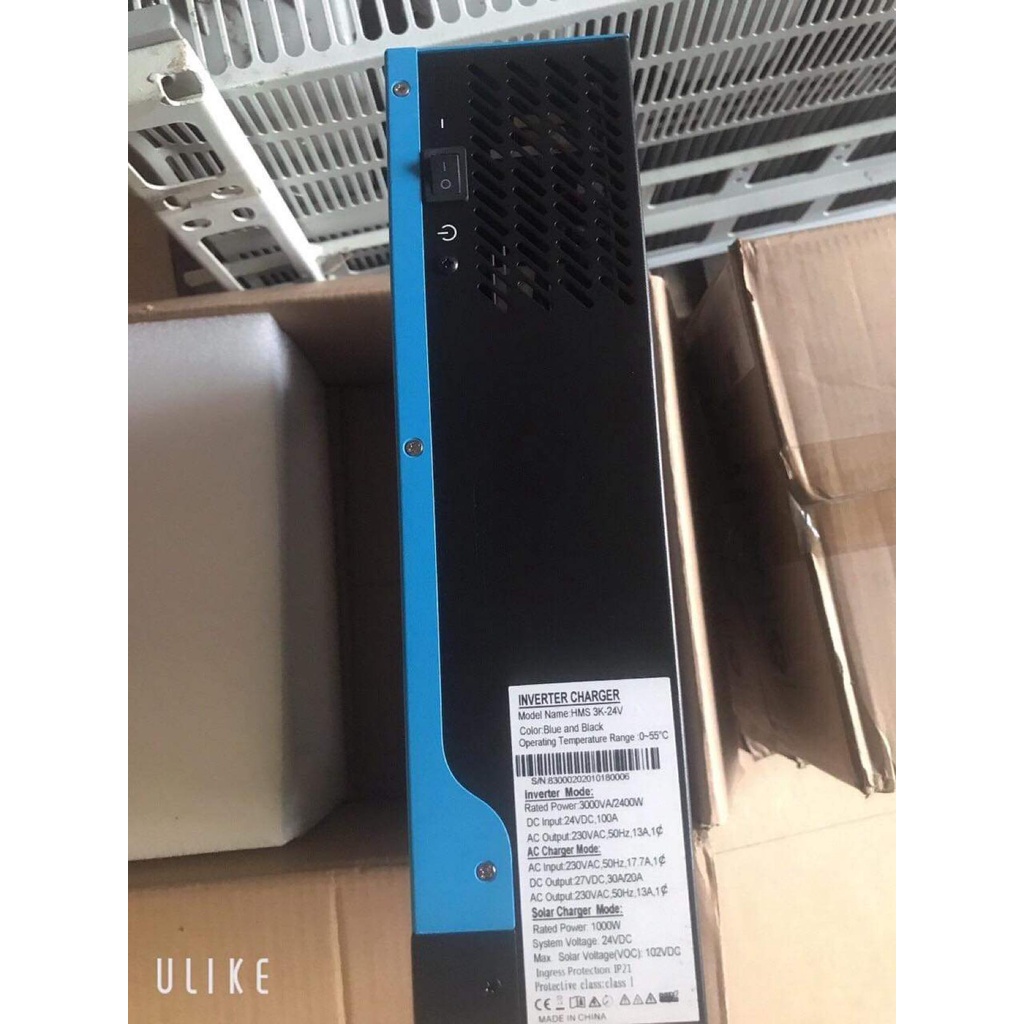 Biến tần độc lập  3KW 24Vdc 40A MPPT - HMS 3K- 24Vdc tải sin chuẩn 2400W