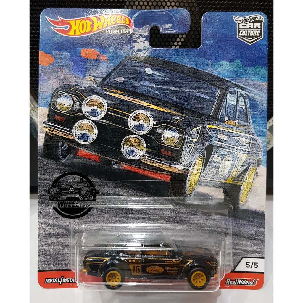 Xe mô hình đồ chơi bánh cao su Hotwheels 1:64 CAR CULTURE - '70 Ford Escort RS1600