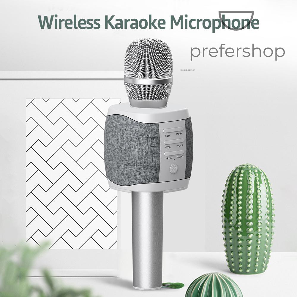 Micro không dây cầm tay TOSING 027 kết nối bluetooth thiết kế hát karaoke và ghi âm 2 trong 1 cho điện thoại / máy tính