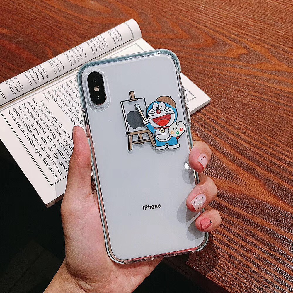 Ốp điện thoại TPU mềm in hình Doraemon cho Iphone11 11pro X XR XS max 6s 7 8 8Plus | BigBuy360 - bigbuy360.vn