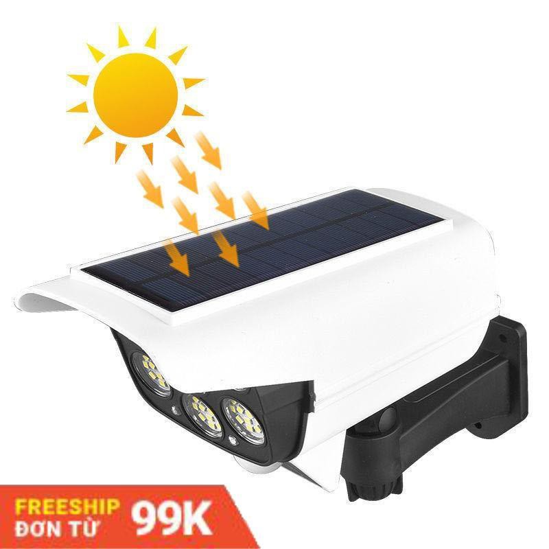Đèn năng lượng mặt trời cảm ứng tự động BẬT TẮT có điều khiển - Giả camera chống trộm - Bảo hành 3 tháng Lỗi 1 đổi 1