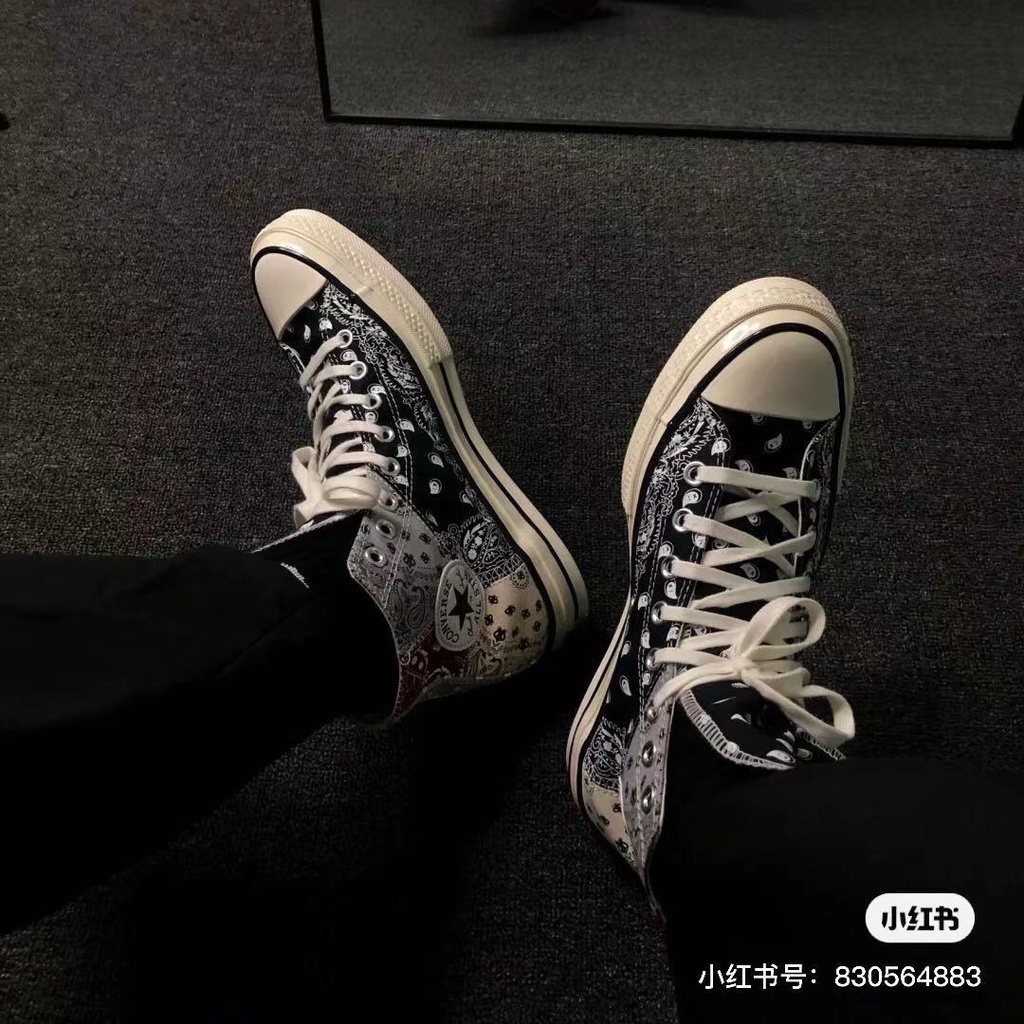 Giày Sneaker Converse 1970S Vải canvas Cổ Cao Thêu Hoa 2 Màu Cá Tính Cho Nam Và Nữ169881Phụ Kiện Chuyên Dụng Dành Cho C 008 2208 2200 220