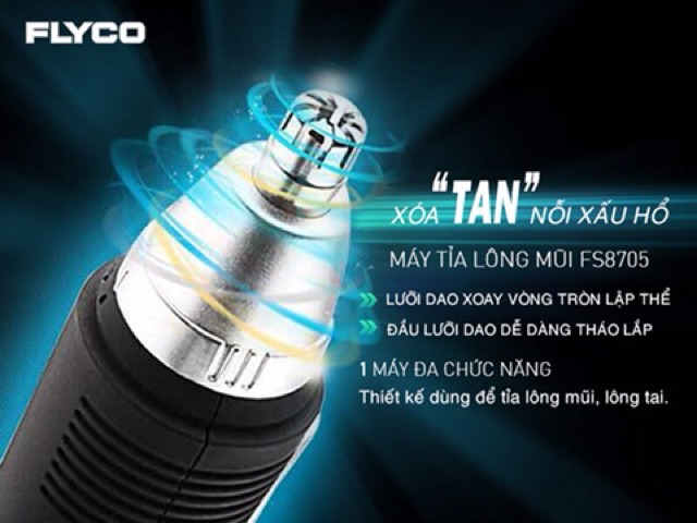 Máy tỉa lông mũi FLYCO FS7805