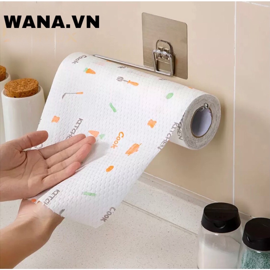 Giấy lau đa năng khăn giấy lau bếp bằng vải 40 Tờ 1 Cuộn Có Thể Giặt Được Gokids1