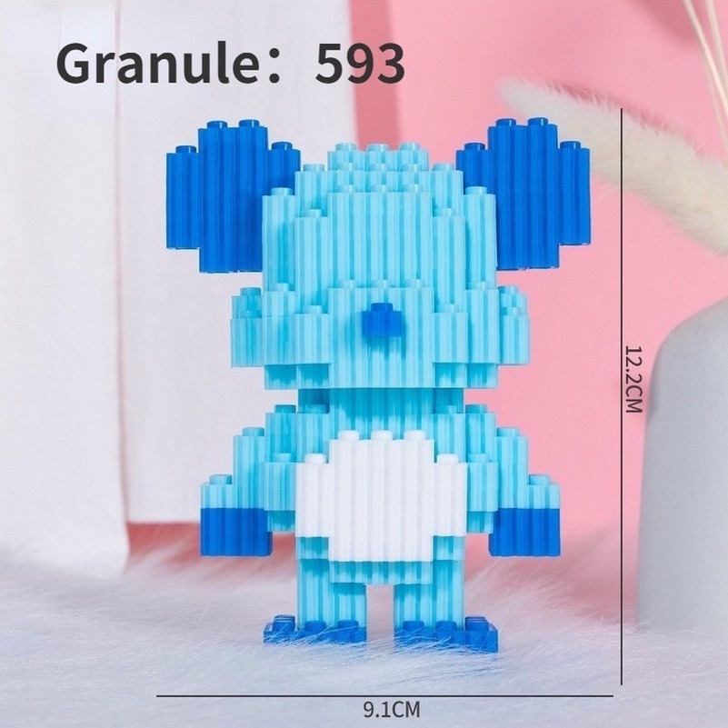 Bộ Đồ Chơi Lắp Ráp Mô Hình Lego Gấu Bạo Lực Mini 12cm DIY