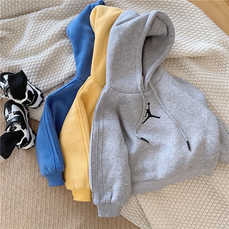 Áo Nỉ Hoodie Dài Tay Cho Bé Trai Và Bé Gái Chất Nỉ Bông Hình Bóng Rổ Ken Store