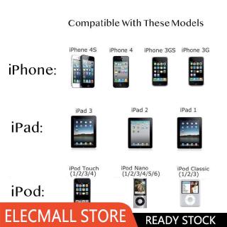 USB Charger Cable for iPhone 4 4s iPod Nano iPad 2 3 30-Pin Data USB Charging Cable
