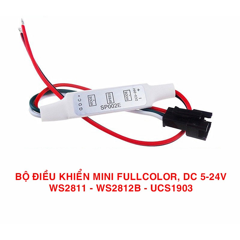 SP002E BỘ ĐIỀU KHIỂN LED FULL MÀU MINI 3 NÚT WS2811 WS2812B UCS1903